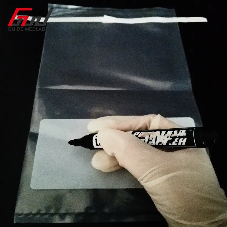 กระเป๋าเก็บตัวอย่างแล็บพร้อมพื้นที่เขียน